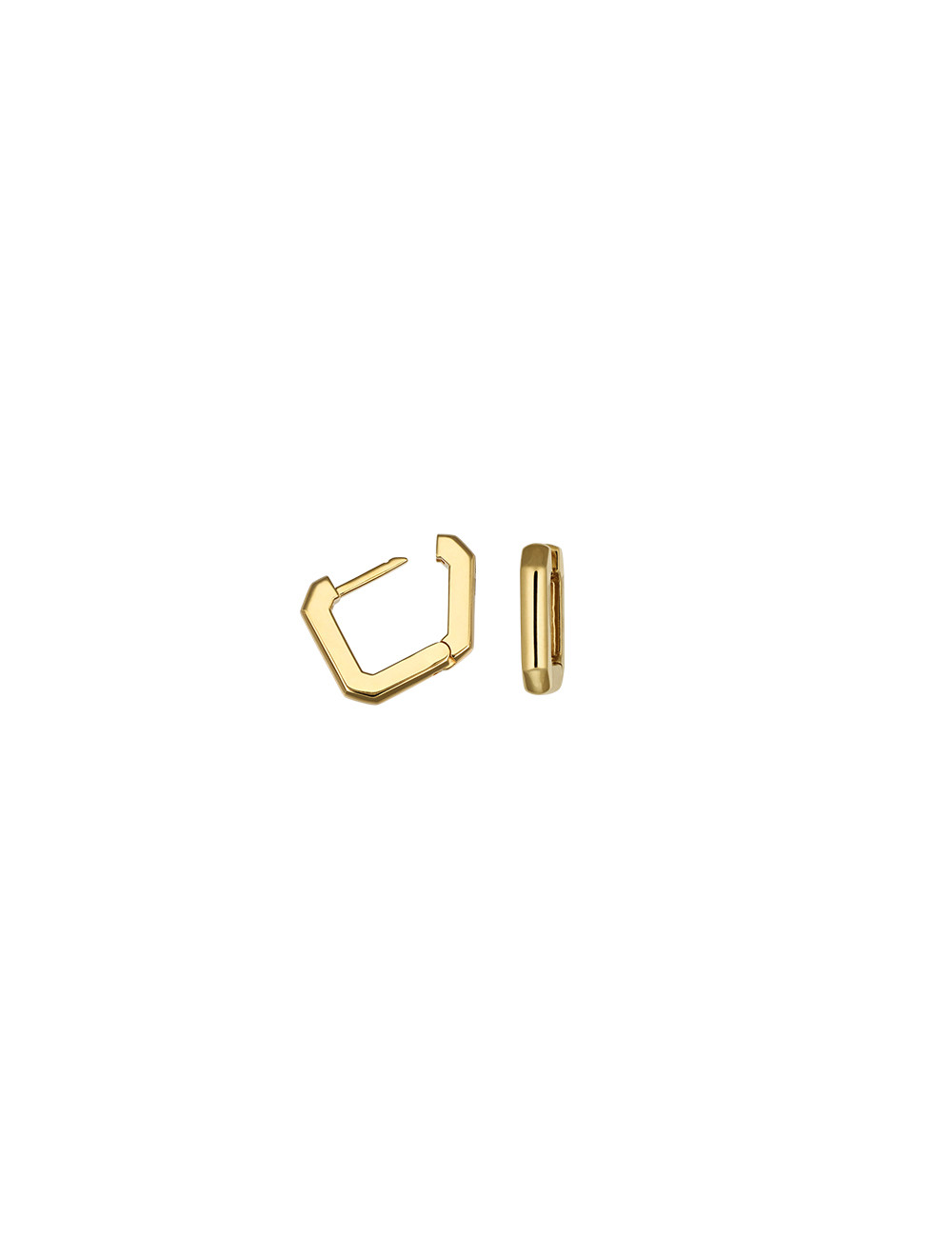 Jewerly Store - 18k Yellow Gold Huggies with Black Pearl Drop Earrings - Lisa Colpo | Italian Jewelry Boutique
