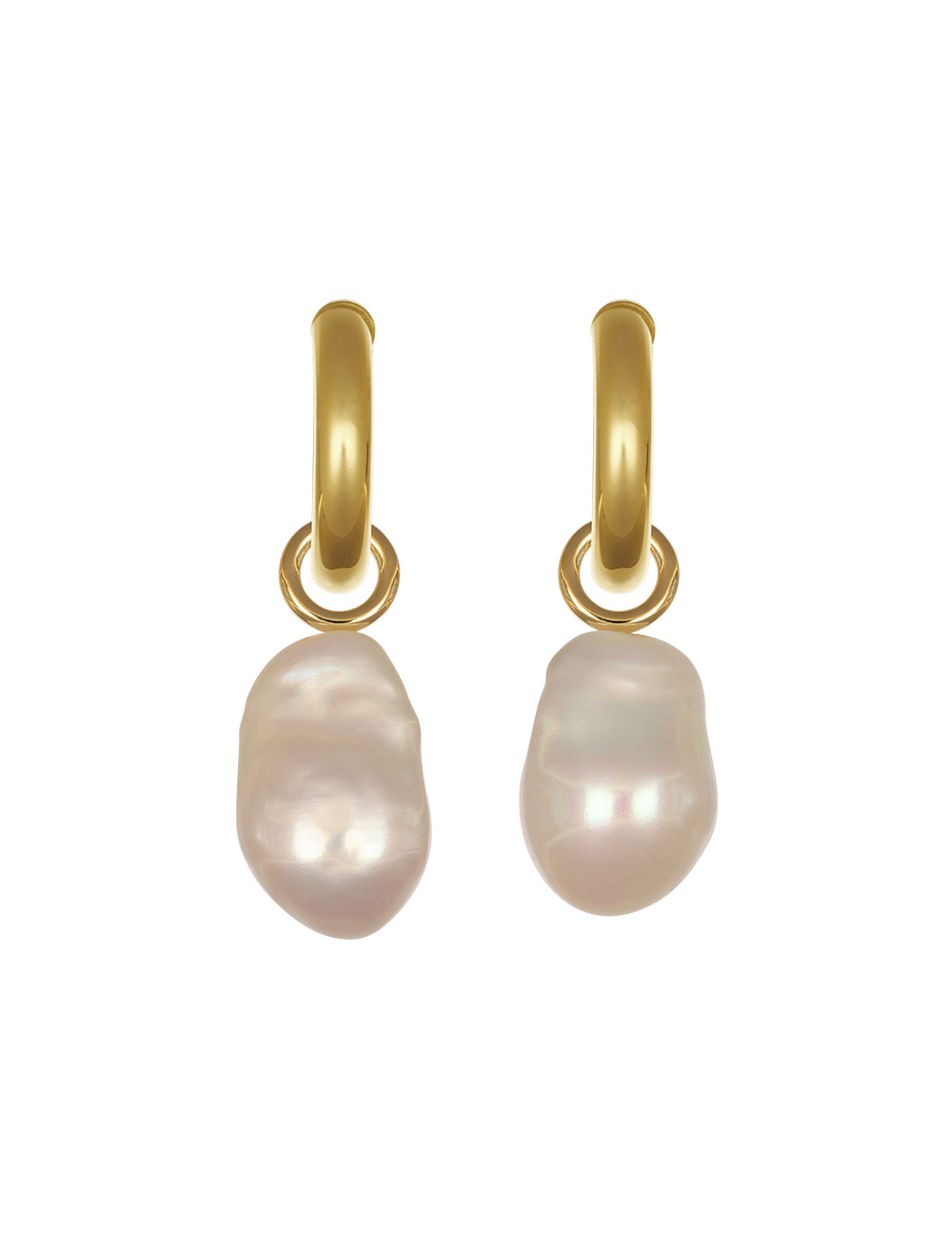 Joyería - Aros Colgantes de Perla Barroca en Oro Amarillo de 18k - Lisa Colpo | Italian Jewelry Boutique