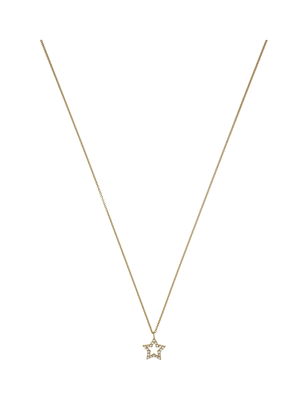 Jewerly Store - 18k Yellow Gold Star with Diamonds Necklace - Lisa Colpo | Italian Jewelry Boutique