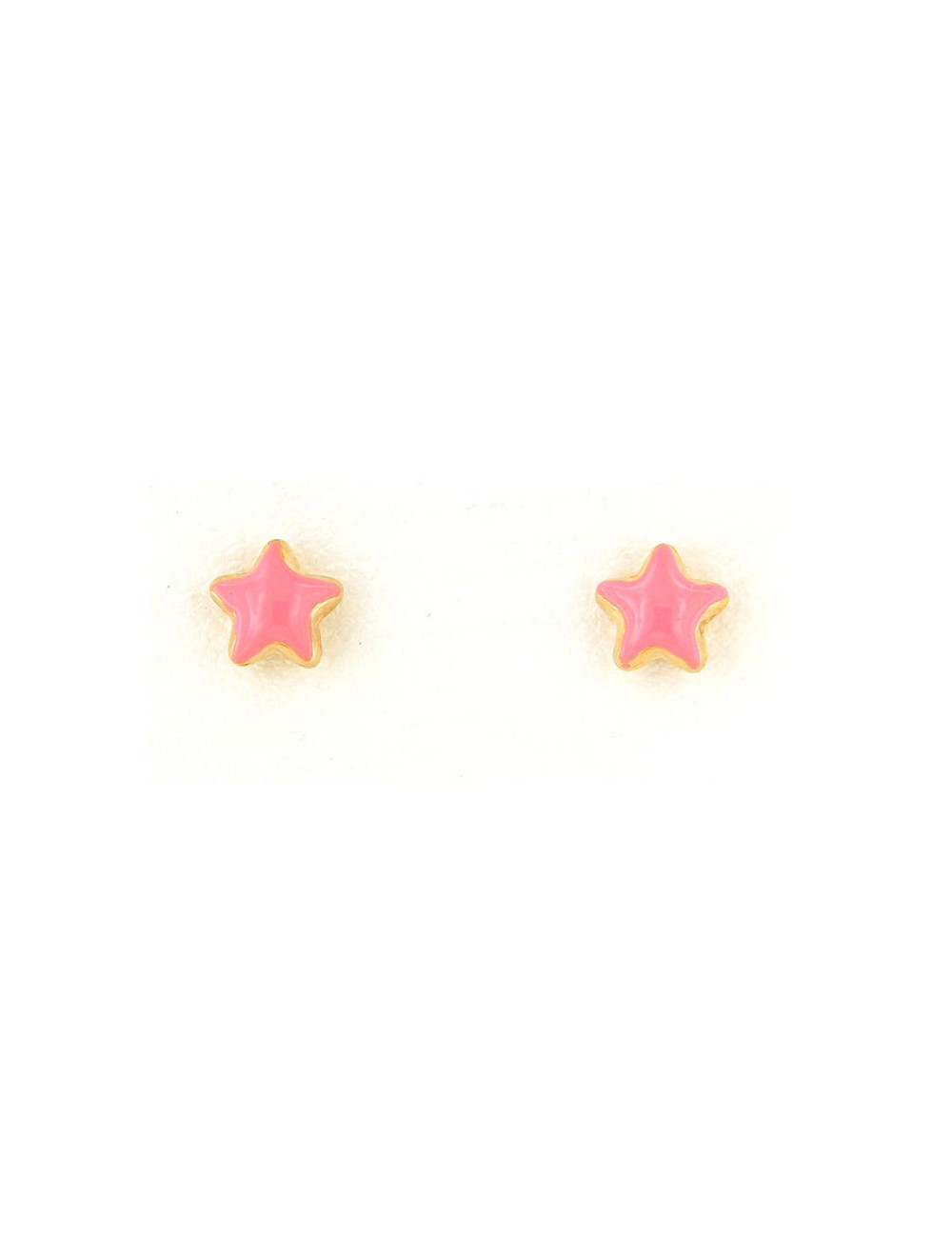 Jewerly Store - 18k Gold Pink Star Stud Earrings - Alice Gioielli | Italian Jewelry Boutique