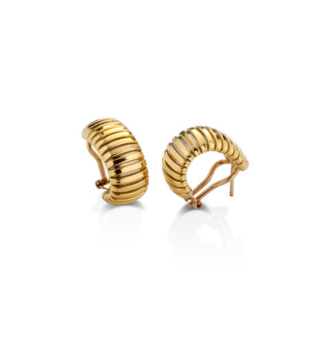 Pendientes Tubogas en Oro Amarillo de 18k