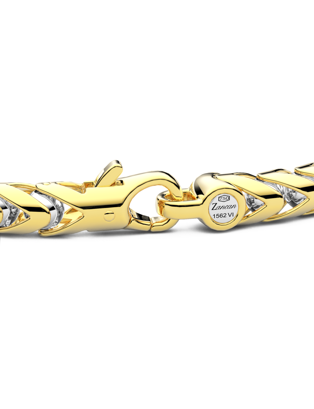 Joyería - Pulsera con Cadena en Oro Blanco de 18k - Zancan | Italian Jewelry Boutique