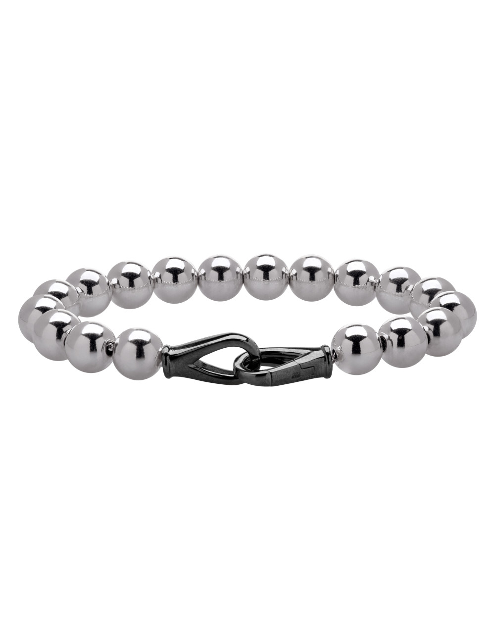 Joyería - Pulsera con Cuentas de Plata y Cierre de Rutenio - Lisa Colpo | Italian Jewelry Boutique