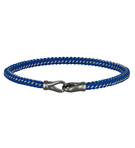 Pulsera de Cosmo Azul en Plata. Hecho a mano en Italia