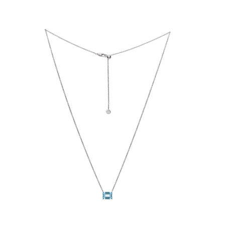 18k White Gold Aquamarine Necklace