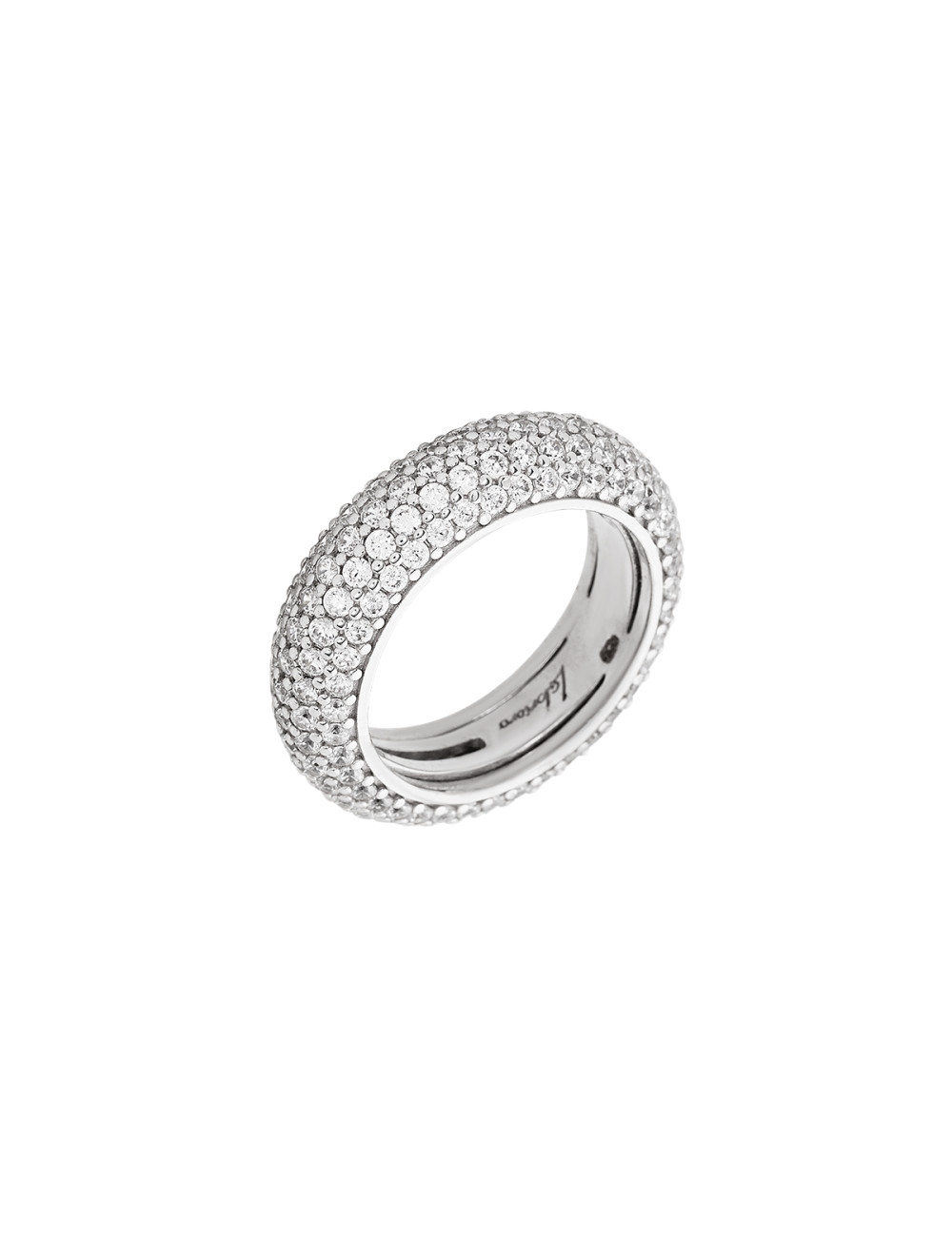 Jewerly Store -  Labrioro Anillo París Pavé Lleno de Circonitas en Plata 925 | Italian Jewelry Boutique