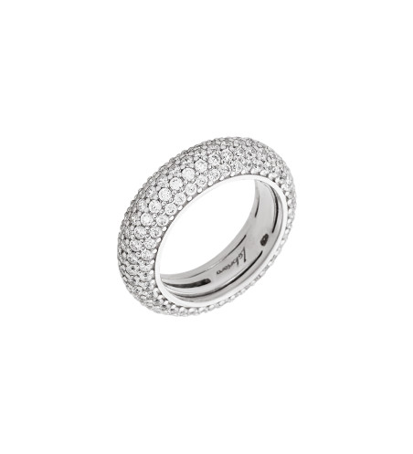 Labrioro Paris Zirconia Full Pavé Ring in Silver 925