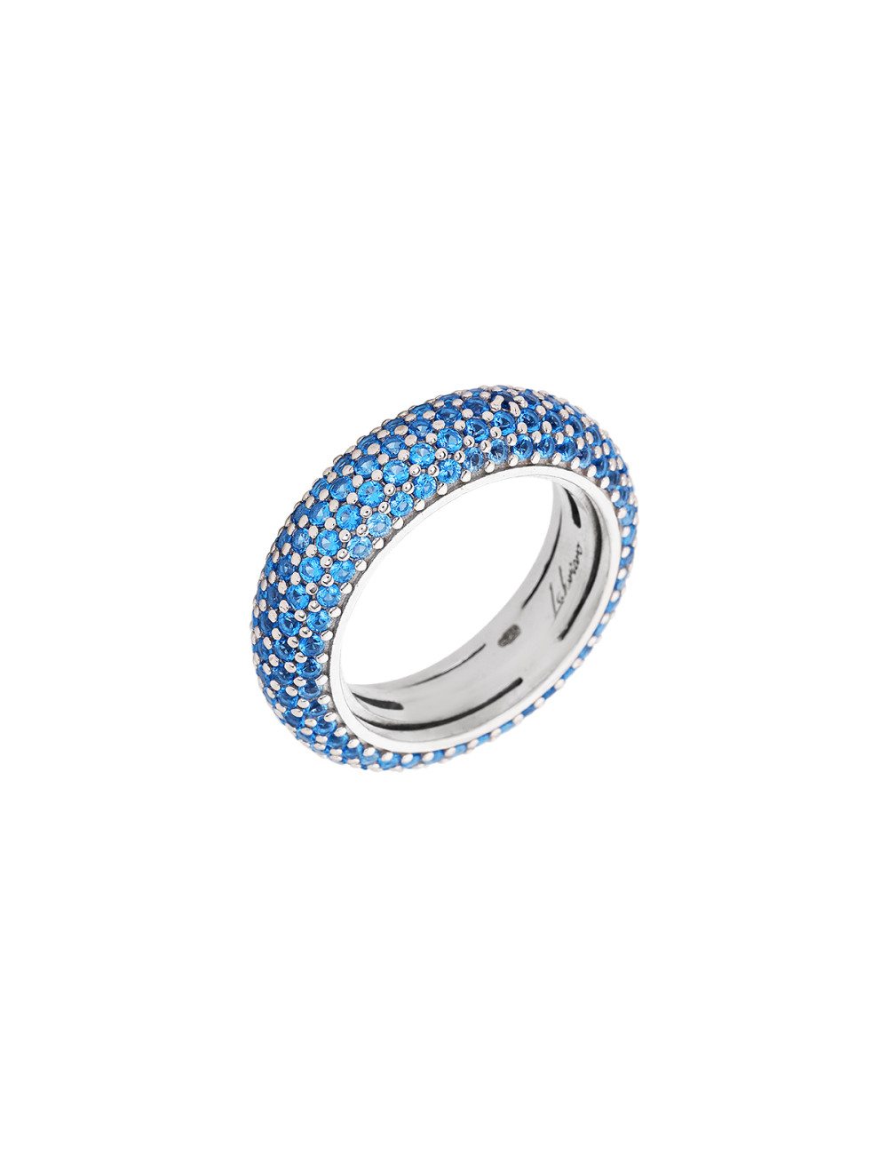 Jewerly Store -  Labrioro Anillo París Pavé Lleno de Circonitas en Plata 925 | Italian Jewelry Boutique