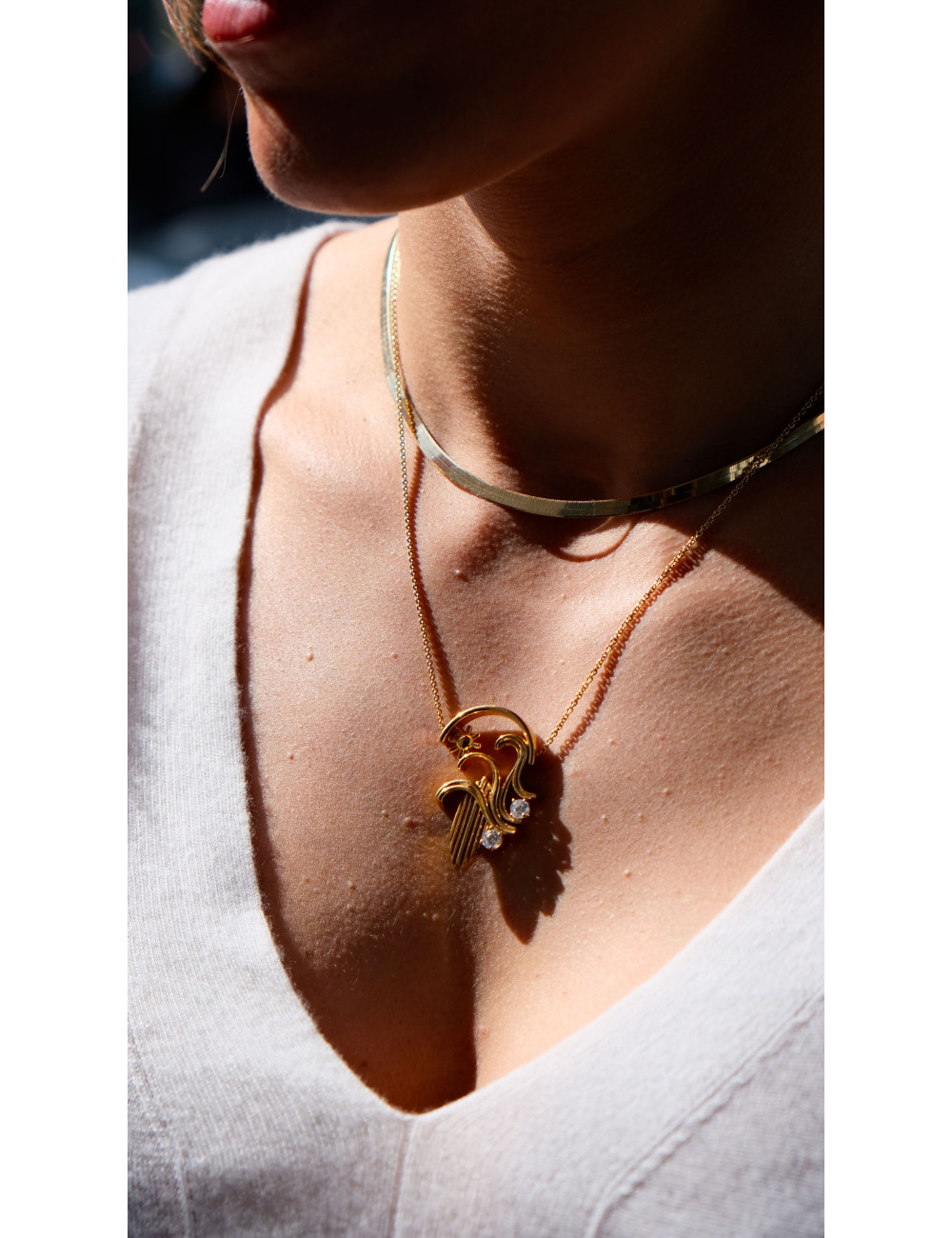 Jewerly Store - Dariya Colpo Snake Necklace 18kt Over Sterling Silver - Lisa Colpo | Italian Jewelry Boutique