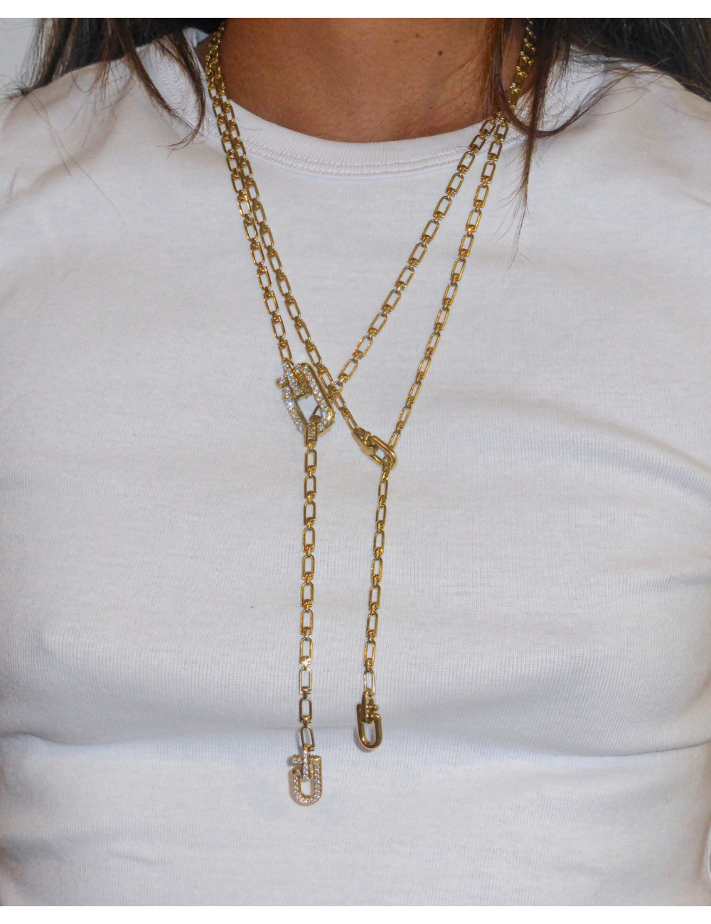 Jewerly Store - 18 k Reine Rosary Necklace with Diamonds - Eéra | Italian Jewelry Boutique