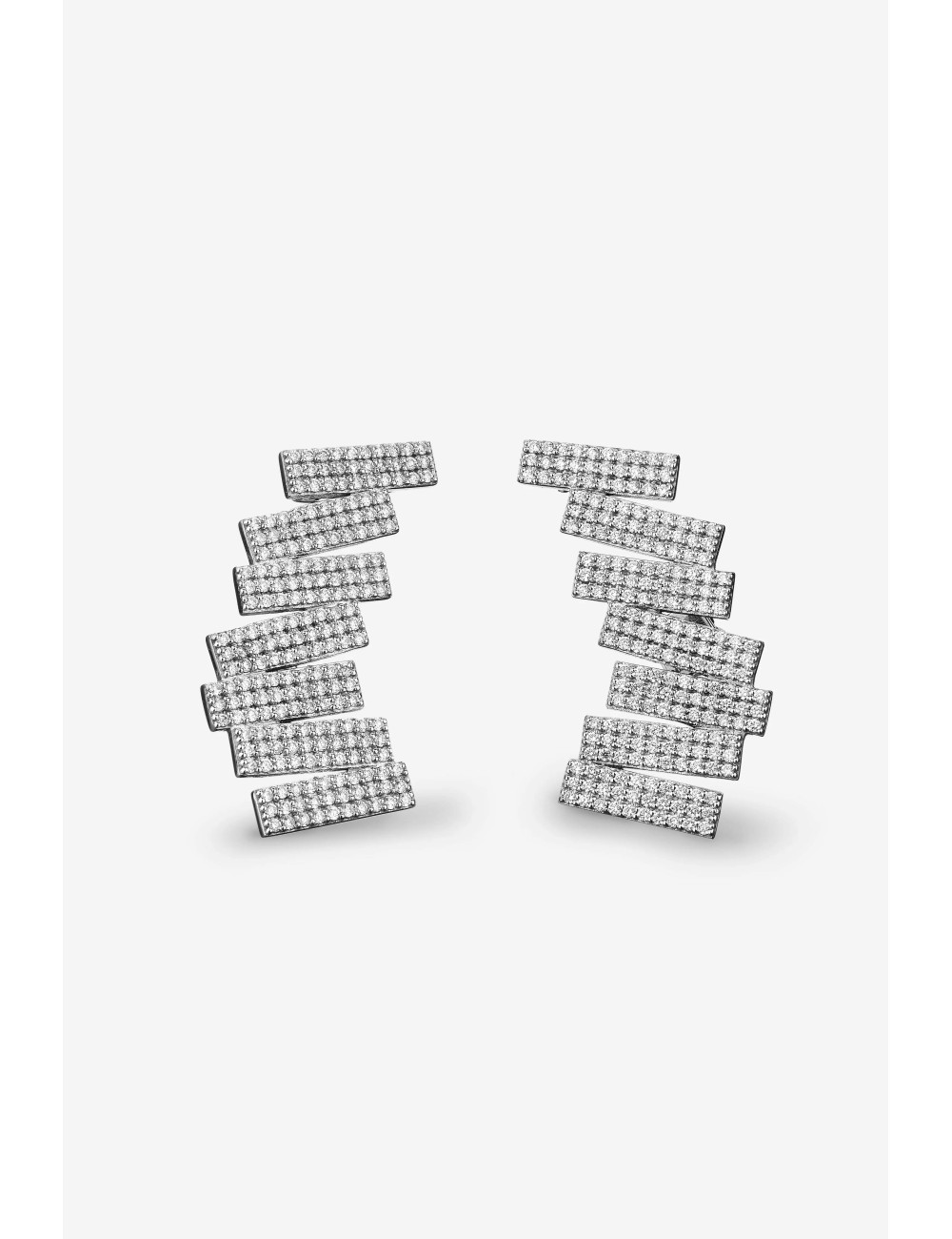 Joyería - Pendiente Grande Chiara con Diamantes. Hecho a mano en Italia - Eéra | Italian Jewelry Boutique