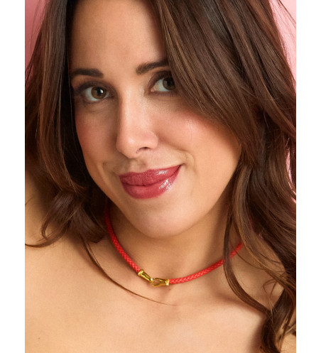 Red Leather Necklace