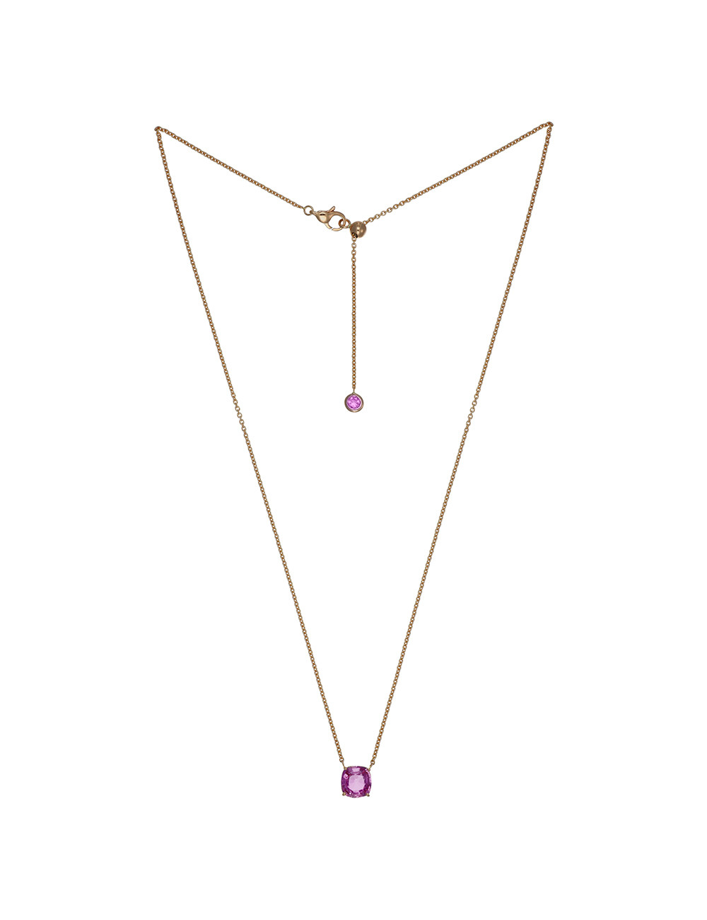 Joyería - Collar de zafiro rosa de 18 quilates - Lisa Colpo | Italian Jewelry Boutique