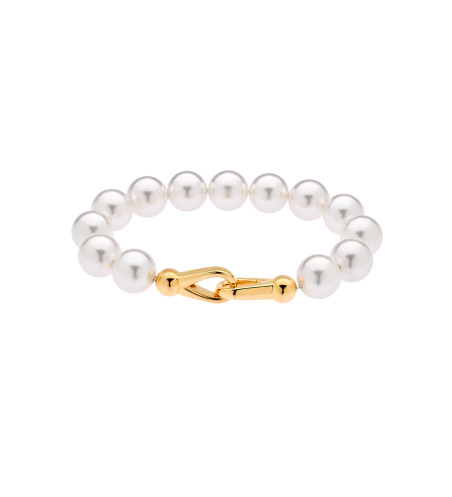 Pearl Beads Bracelet in 18k finishing Over Sterling Silver