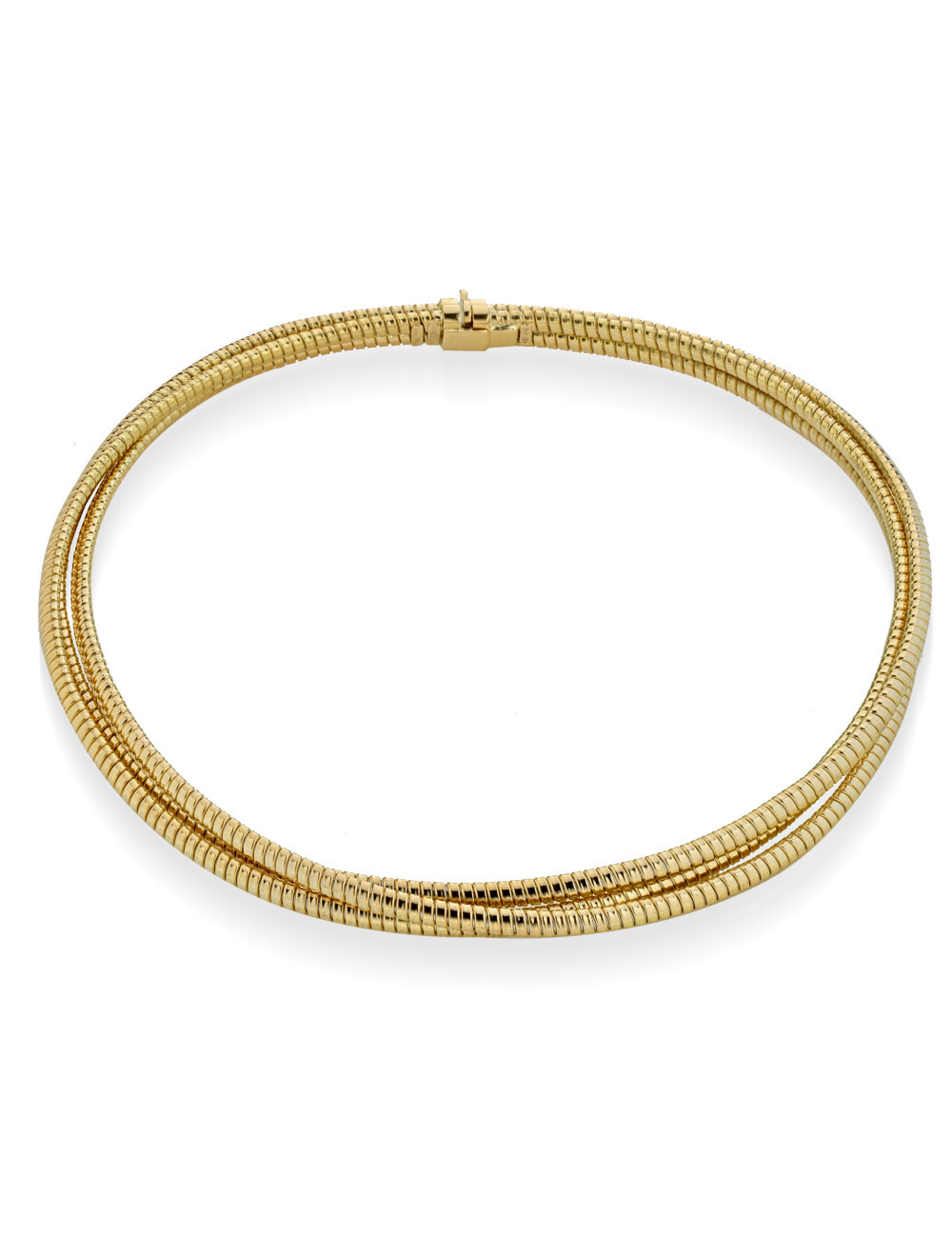 Jewerly Store -18 k Yellow Gold Tubogas Double Necklace - Lisa Colpo | Italian Jewelry Boutique