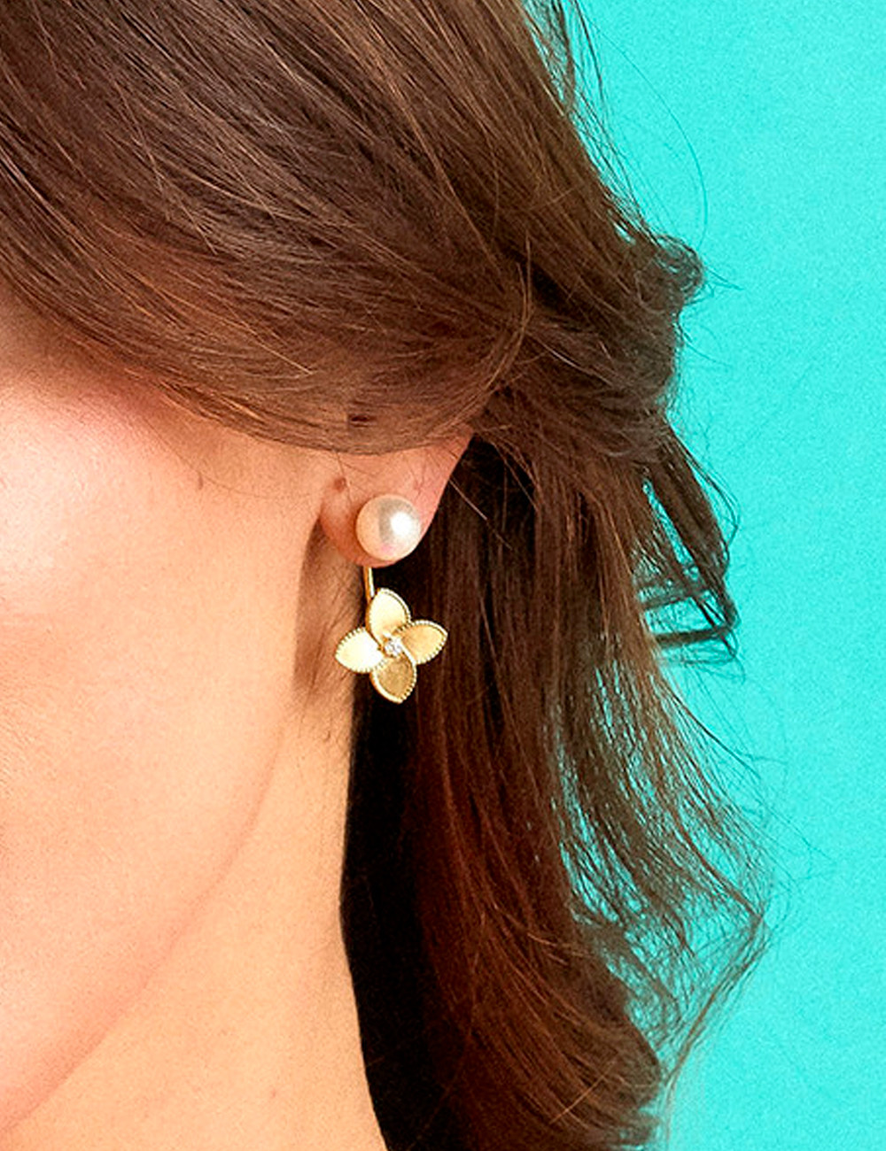 Jewerly Store - Flower Pearl Earrings - Lisa Colpo | Italian Jewelry Boutique