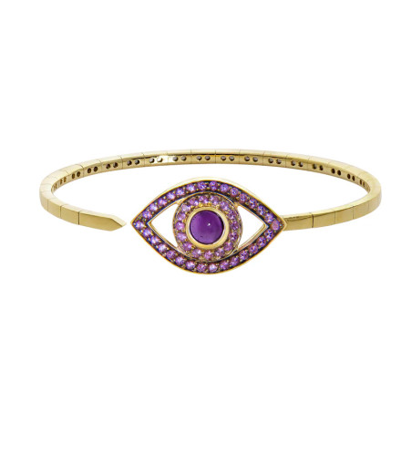 Iconic Eye on a Spring Bangle