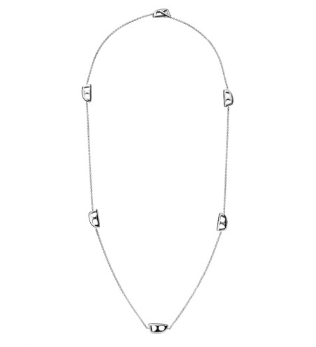 Collar con engaste de piedras. Hecho a mano en Italia