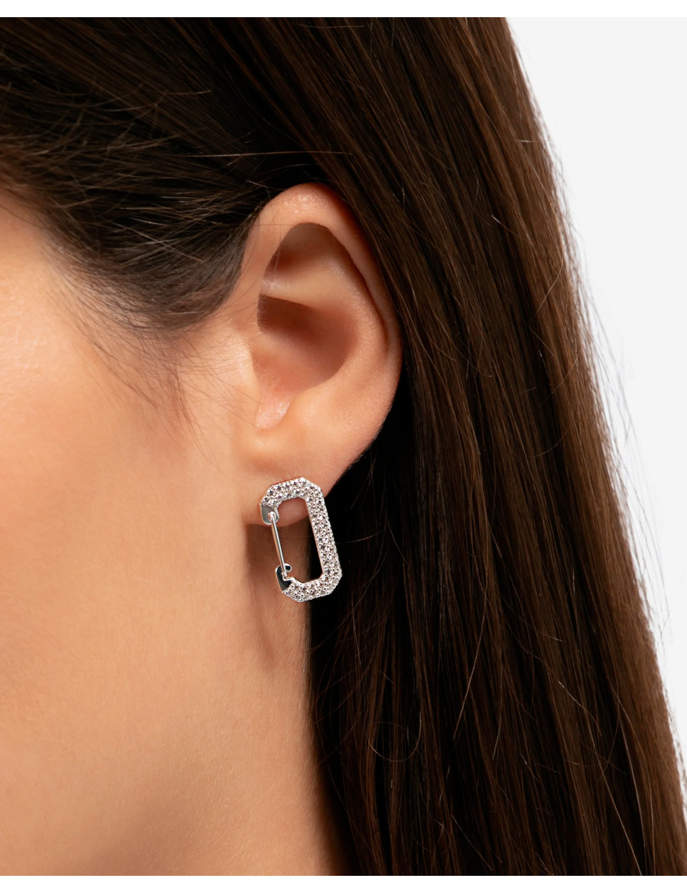 Eèra - Chiara Link Earrings Full Pavé . Hand-Made In Italy  |Eéra -  Italian Jewelry Boutique