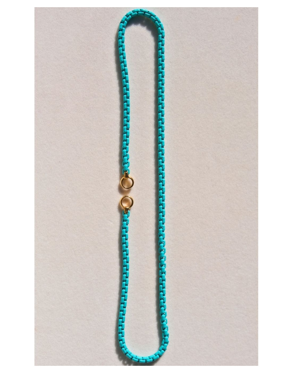 Colored Long Box Chain - Composable Necklace