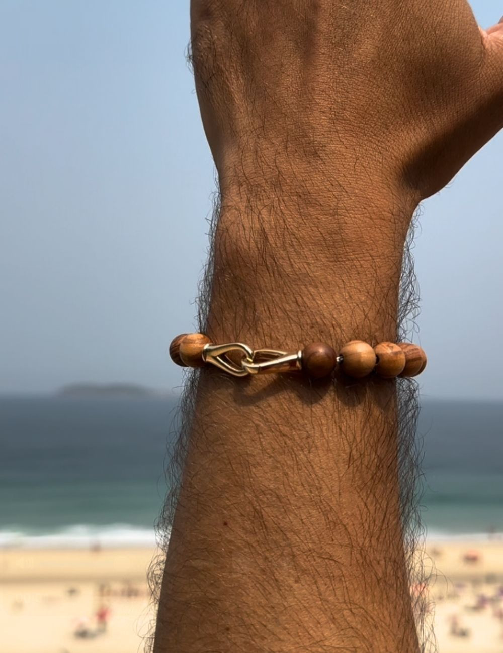 Natural Wood Beads Bracelet