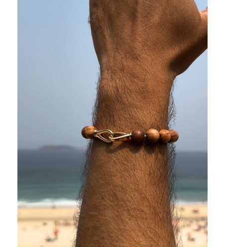Natural Wood Beads Bracelet