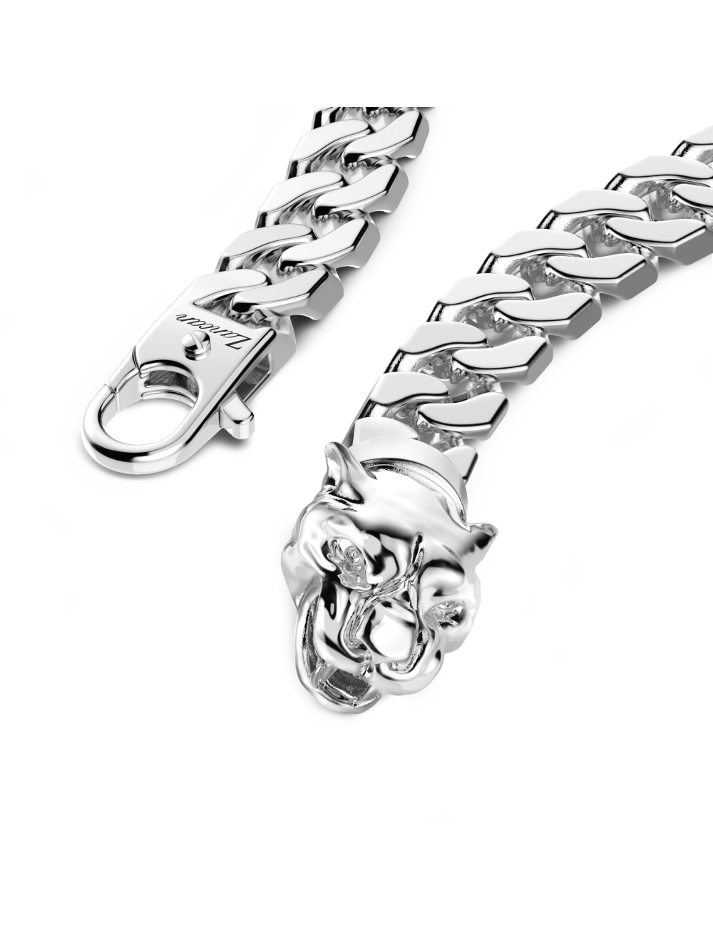 Joyería - Pulsera de Cadena Con Cierre De Cabeza De Pantera - Zancan | Italian Jewelry Boutique