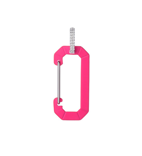 Chiara Pink Big Earring. Hand-Made In Italy