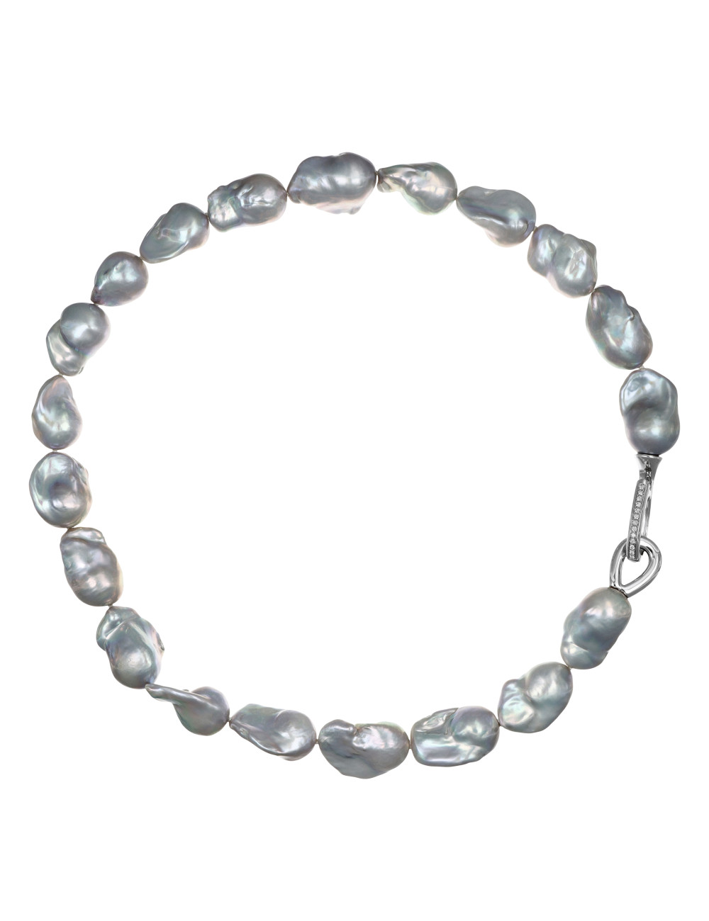 Modern Pearl Necklace - Italian Jewelry - Baroque Pearls