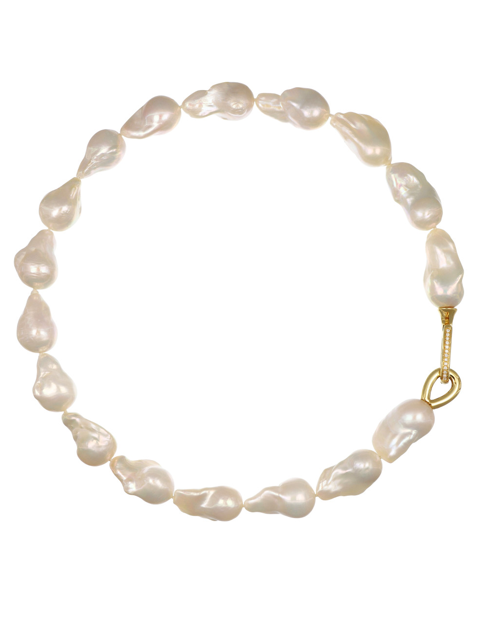 Modern Pearl Necklace - Italian Jewelry - Baroque Pearls
