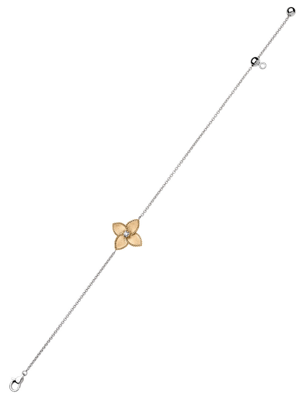Jewerly Store - Adjustable 18k Gold Single Flower Bracelet - Lisa Colpo | Italian Jewelry Boutique