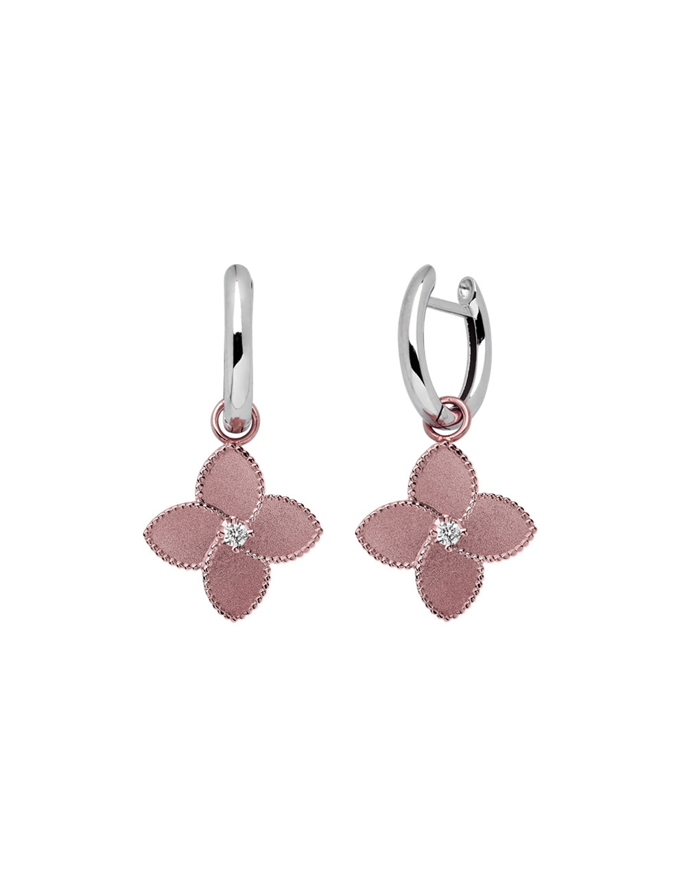 Jewerly Store - Diamond Flower Earrings - Lisa Colpo | Italian Jewelry Boutique