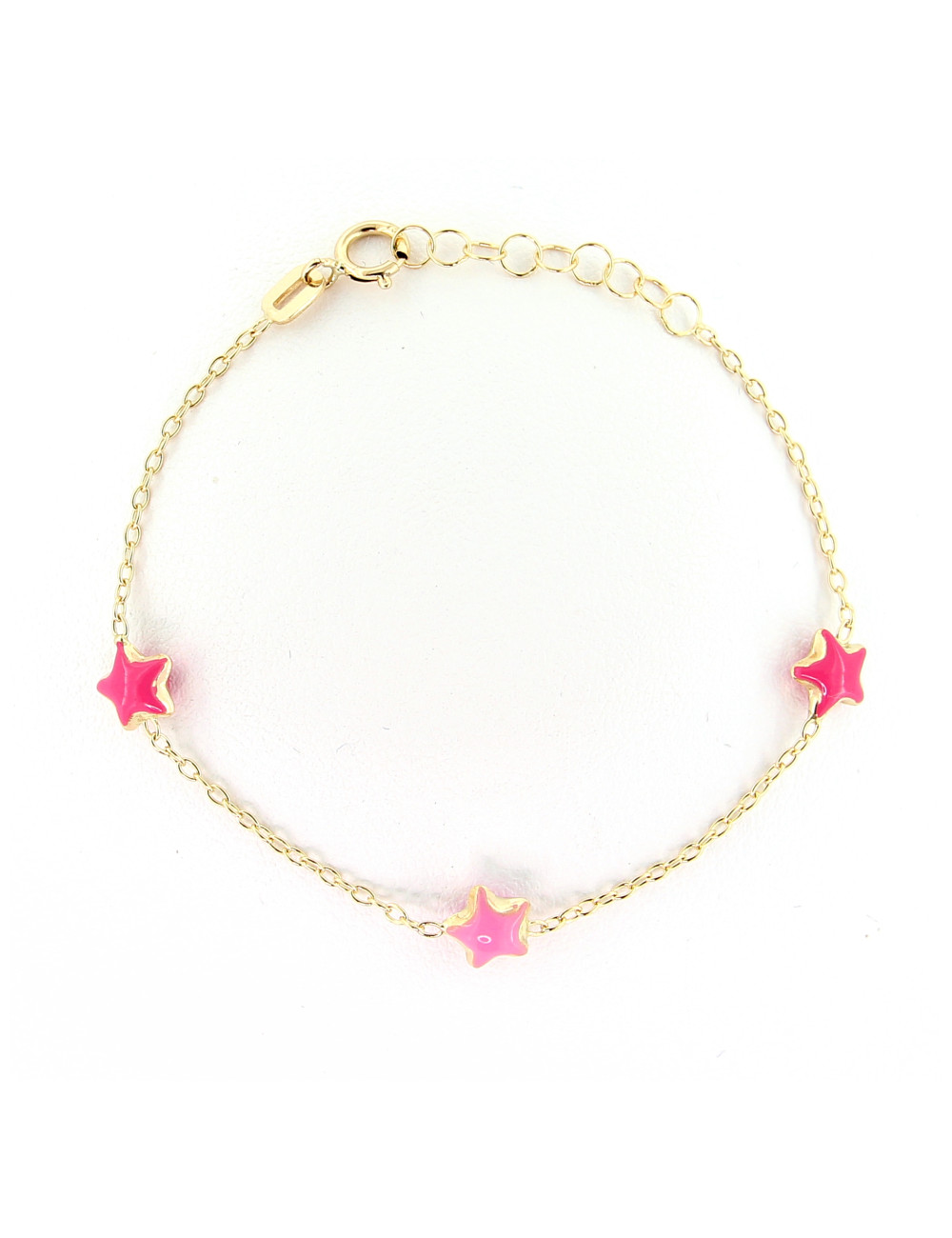 Joyería - Pulsera Infantil Bebé Estrellas Rosas - Alice Gioielli | Italian Jewelry Boutique