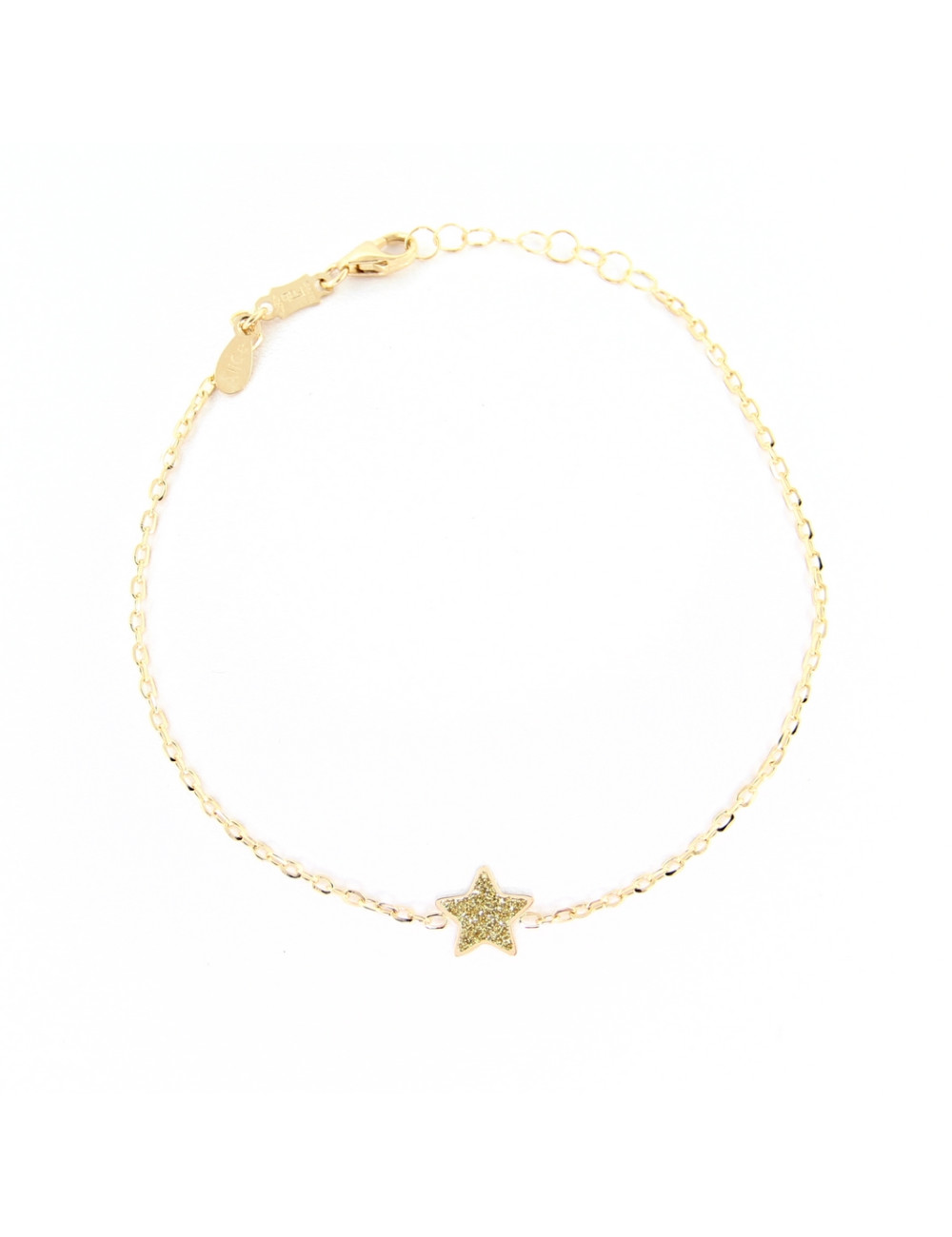 Jewerly Store - For Kids Gold Glitter Star Bracelet - Alice Gioielli | Italian Jewelry Boutique