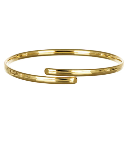 Pulsera con Brazalete en Oro Amarillo de 18k