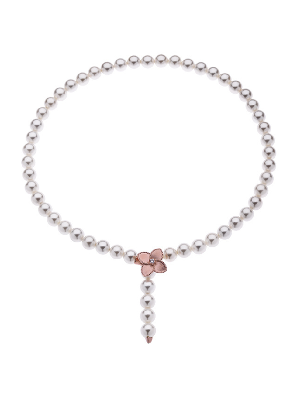 Jewerly Store - 18k Gold Adjustable Akoya Pearls Flower Necklace - Lisa Colpo | Italian Jewelry Boutique