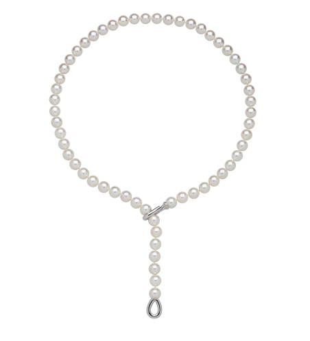 18k Gold Adjustable Akoya Pearls Necklace